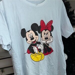 Disney Mickey & Minnie Light Blue Tee